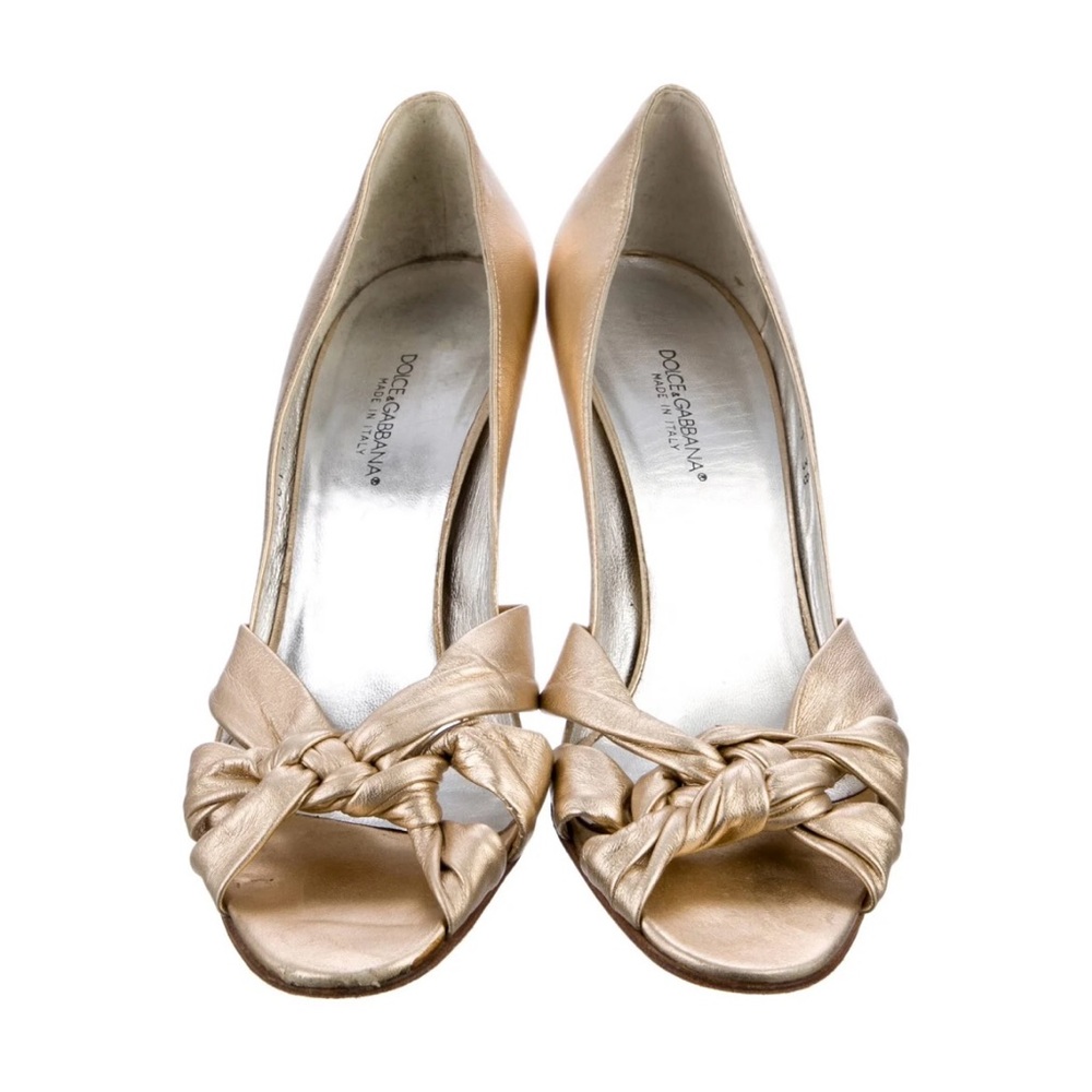 Dolce & Gabbana Gold Heels
